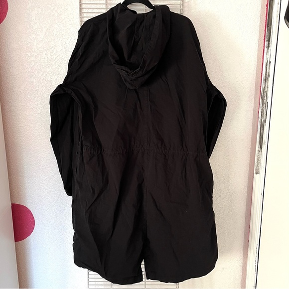 TopMan Fishtail Long Coat Jacket With Hood - Picture 10 of 12